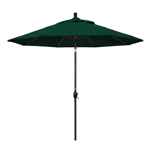 CasaFoyer 9' Elegant Solid-Colored Patio Umbrella with Aluminum Ribs, Crank Lift, and Push-Button Tilt - Durable Shade for Patios and Terraces - Olefin Fabric for Sunlight Blockage and Long-Lasting Style