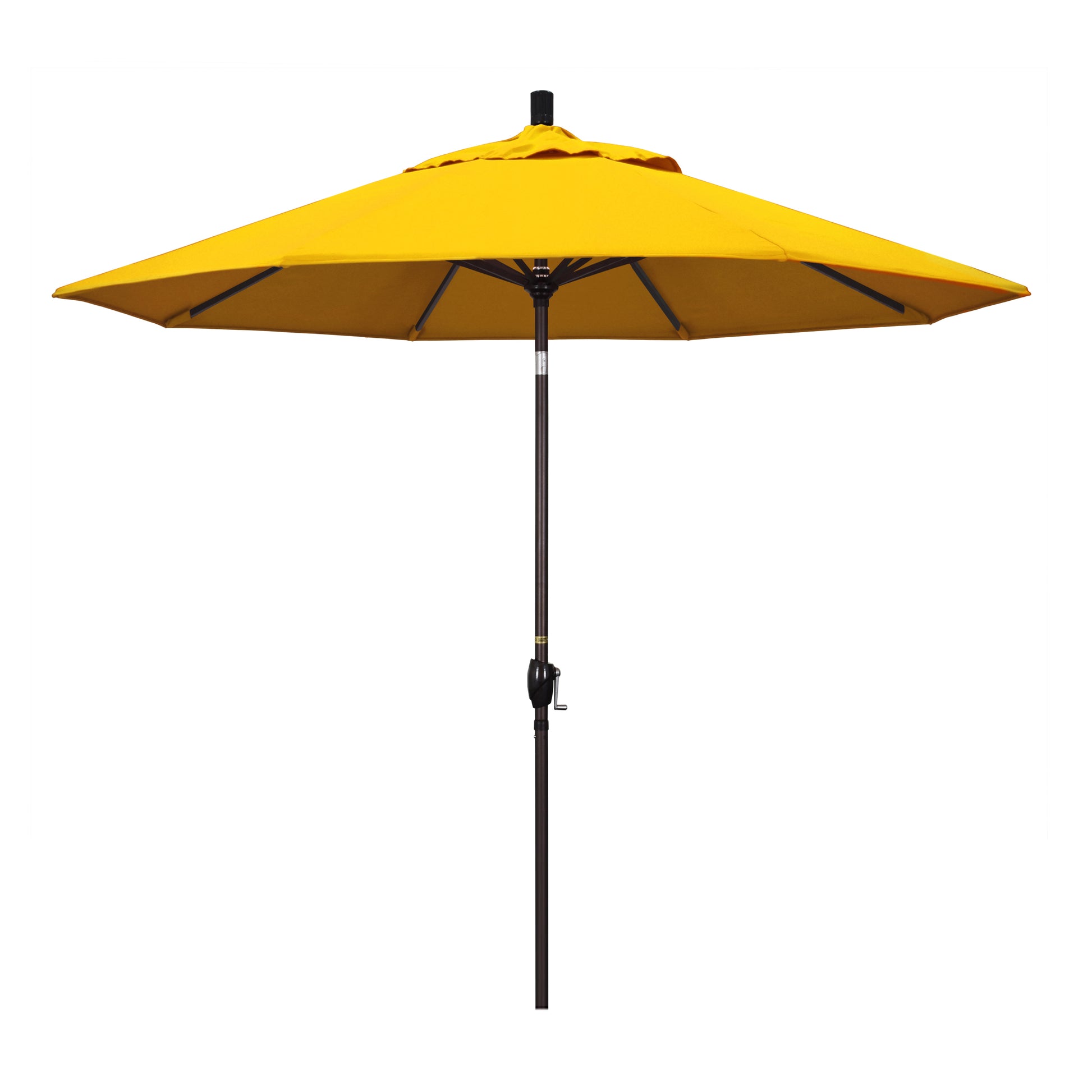CasaFoyer 9' Elegant Solid-Colored Patio Umbrella with Aluminum Ribs, Crank Lift, and Push-Button Tilt - UV Protection, Durable Olefin Fabric