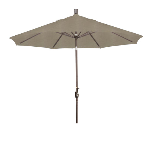 CasaFoyer 9' Elegant Solid-Colored Patio Umbrella with Aluminum Ribs, Crank Lift, and Push-Button Tilt - Durable Shade for Outdoor Spaces