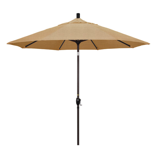 CasaFoyer 9' Elegant Solid-Colored Patio Umbrella with Aluminum Ribs, Crank Lift, and Push-Button Tilt - Durable Shade for Outdoor Patios and Terraces - Olefin Fabric for Sun Protection and Long-Lasting Style