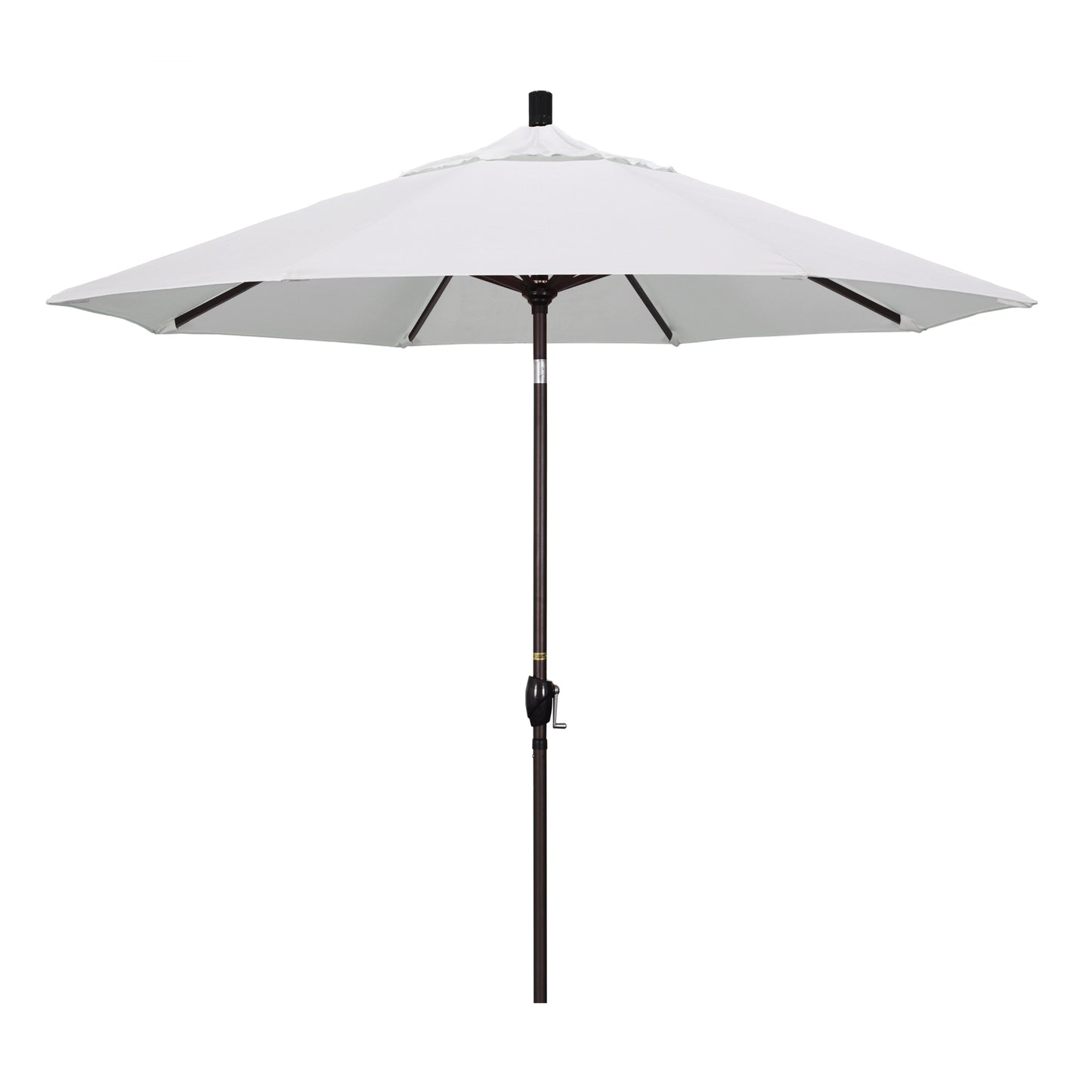 CasaFoyer 9' Elegant Solid-Colored Patio Umbrella | Durable Aluminum Ribs | Crank Lift & Push-Button Tilt | Optimal Sun Protection & Style