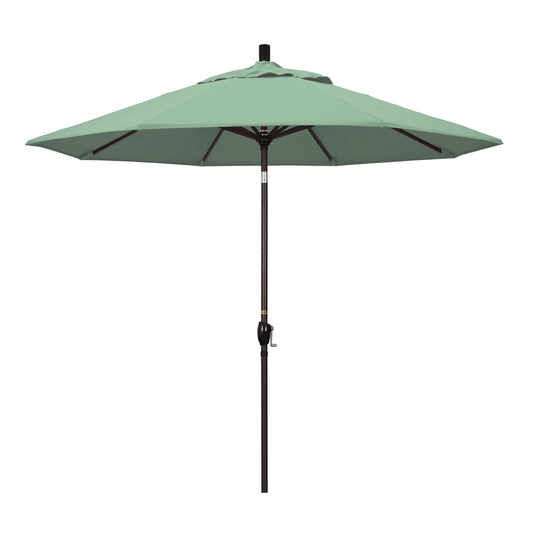 CasaFoyer 9' Elegant Solid-Colored Patio Umbrella with Aluminum Ribs, Crank Lift, and Push-Button Tilt - Ample Shade for Patios and Terraces - Sturdy Olefin Fabric - Stylish and Functional