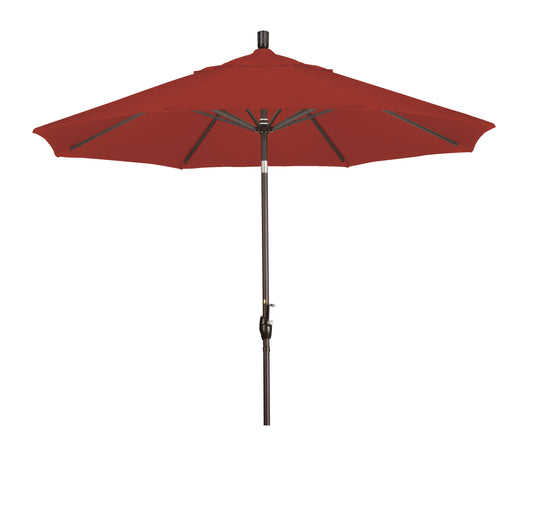 CasaFoyer 9' Elegant Solid-Colored Patio Umbrella with Aluminum Ribs, Crank Lift, and Tilt Mechanism - Durable Shade for Outdoor Patios and Terraces