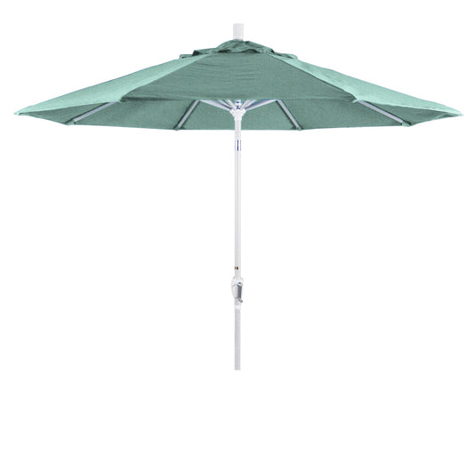 CasaFoyer 9' Elegant Solid-Colored Patio Umbrella with Aluminum Ribs, Crank Lift, and Push-Button Tilt - Ample Shade for Patios and Terraces - Olefin Fabric for Sun Protection and Vibrant Color