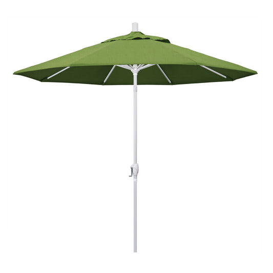 CasaFoyer 9' Elegant Solid-Colored Patio Umbrella with Aluminum Ribs, Crank Lift, and Push-Button Tilt - UV Protection, Durable Olefin Fabric