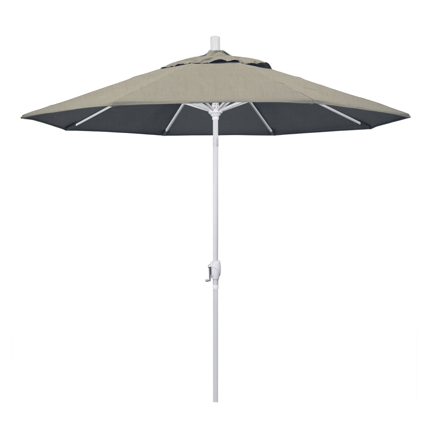 CasaFoyer 9' Elegant Solid-Colored Patio Umbrella | Durable Aluminum Ribs | Crank Lift & Push-Button Tilt | Sun Protection & Timeless Design