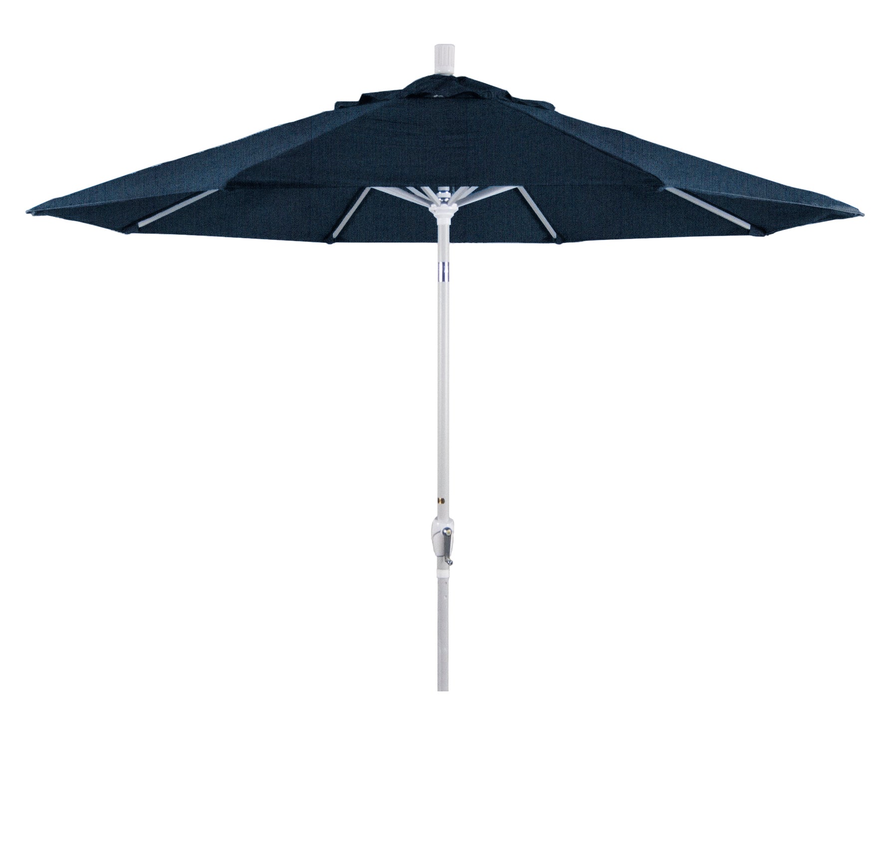 CasaFoyer 9' Elegant Solid-Colored Patio Umbrella | Durable Aluminum Ribs | Crank Lift & Push-Button Tilt | Ample Shade for Patios & Terraces | Olefin Fabric | Timeless Design & Optimal Sun Protection