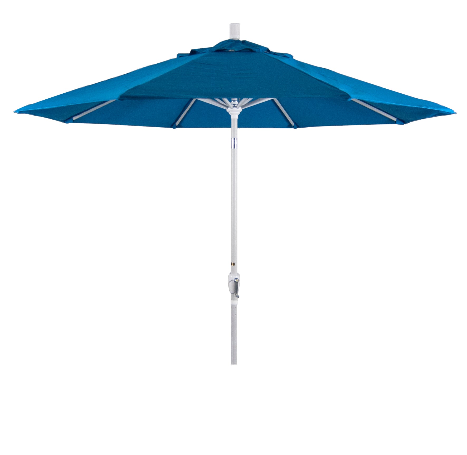 CasaFoyer 9' Elegant Solid-Colored Patio Umbrella with Aluminum Ribs, Crank Lift, and Push-Button Tilt - Stylish Shade for Patios and Terraces