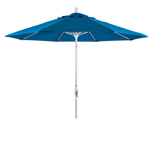 CasaFoyer 9' Elegant Solid-Colored Patio Umbrella with Aluminum Ribs, Crank Lift, and Push-Button Tilt - Stylish Shade for Patios and Terraces