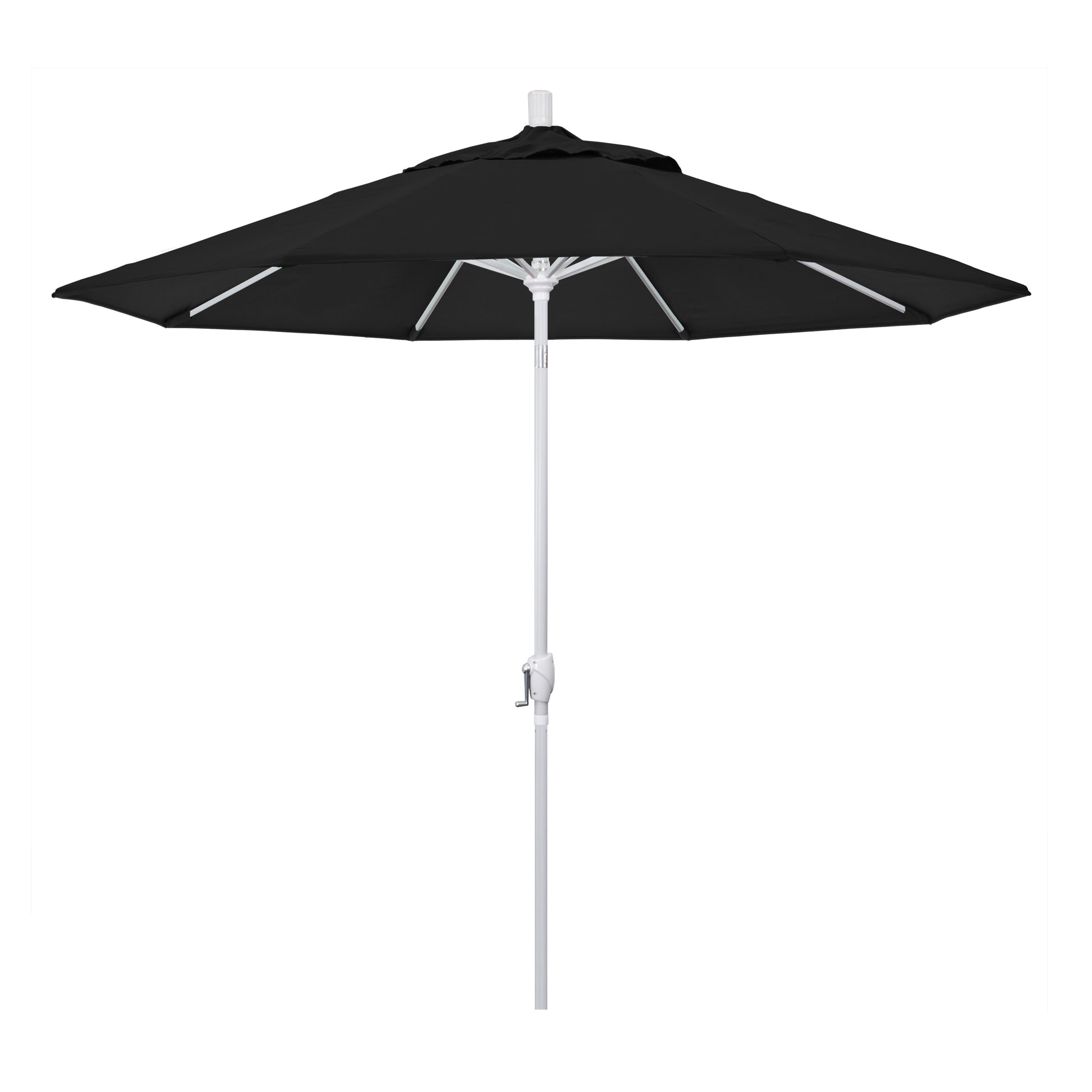 CasaFoyer 9' Elegant Solid-Colored Patio Umbrella | Durable Aluminum Ribs | Crank Lift & Tilt Mechanism | Olefin Fabric for Sun Protection & Long-Lasting Style