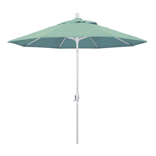 CasaFoyer 9' Elegant Solid-Colored Patio Umbrella | Durable Aluminum Ribs | Crank Lift & Push-Button Tilt | UV-Blocking Olefin Fabric