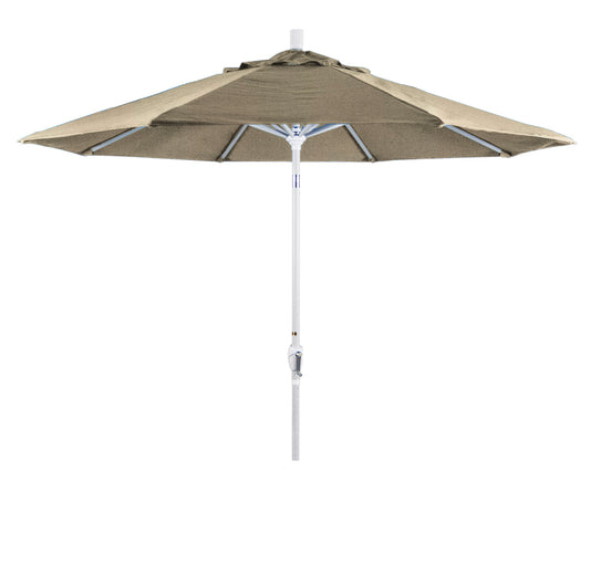 CasaFoyer 9' Elegant Solid-Colored Patio Umbrella with Aluminum Ribs, Crank Lift, and Push-Button Tilt - Stylish Shade for Outdoor Spaces