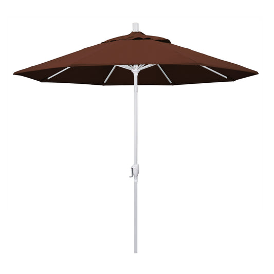 CasaFoyer 9' Elegant Solid-Colored Patio Umbrella with Aluminum Ribs, Crank Lift, and Push-Button Tilt - Ample Shade for Patios and Terraces - Olefin Fabric for Sun Protection and Vibrant Color