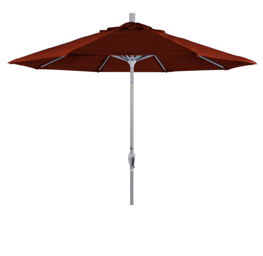 CasaFoyer 9' Elegant Solid-Colored Patio Umbrella with Aluminum Ribs, Crank Lift, and Push-Button Tilt - Ample Shade for Patios and Terraces - Olefin Fabric for Long-Lasting Style - Multiple Colors Available