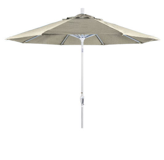 CasaFoyer 9' Elegant Solid-Colored Patio Umbrella with Aluminum Ribs, Crank Lift, and Push-Button Tilt - Durable Shade for Outdoor Spaces