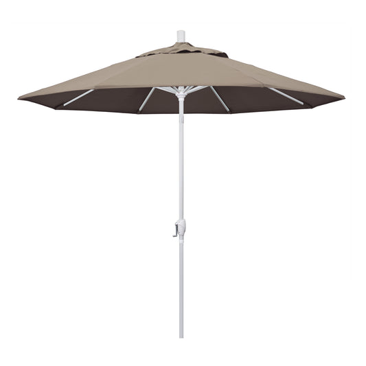 CasaFoyer 9' Elegant Solid-Colored Patio Umbrella | Durable Aluminum Ribs | Crank Lift & Push-Button Tilt | UV-Blocking Olefin Fabric | Stylish & Functional