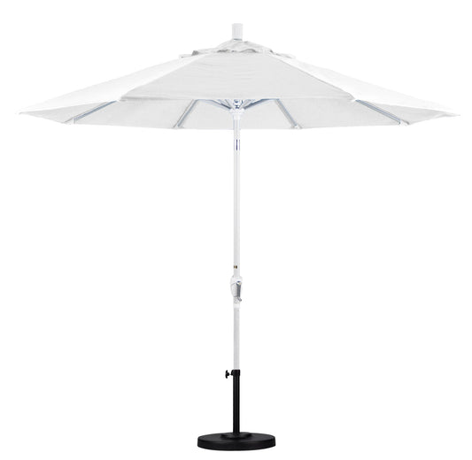 CasaFoyer 9' Elegant Solid-Colored Patio Umbrella | Durable Aluminum Ribs | Crank Lift & Push-Button Tilt | Optimal Sun Protection & Style | Olefin Fabric