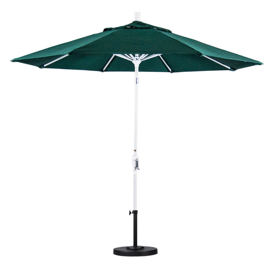 CasaFoyer 9' Elegant Solid-Colored Patio Umbrella with Aluminum Ribs, Crank Lift, and Push-Button Tilt - UV Protection, Olefin Fabric, Durable & Stylish