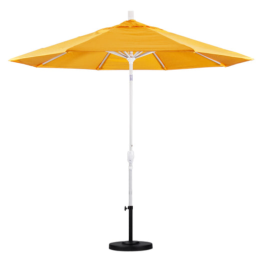 CasaFoyer 9' Elegant Solid-Colored Patio Umbrella with Aluminum Ribs, Crank Lift, and Push-Button Tilt - Stylish Shade for Outdoor Patios and Terraces