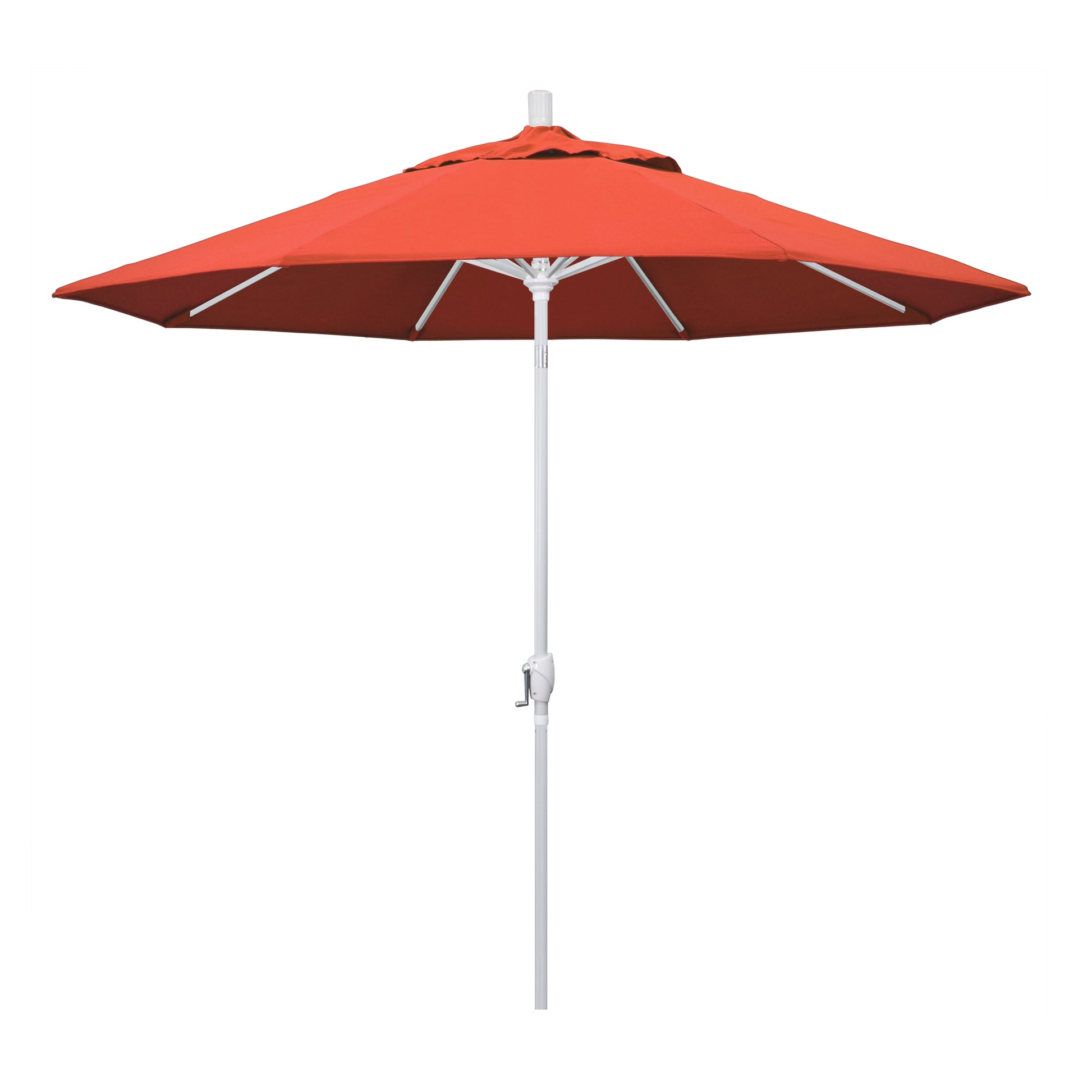 CasaFoyer 9' Elegant Solid-Colored Patio Umbrella with Aluminum Ribs, Crank Lift, and Push-Button Tilt - UV Protection, Durable Olefin Fabric