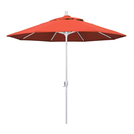 CasaFoyer 9' Elegant Solid-Colored Patio Umbrella with Aluminum Ribs, Crank Lift, and Push-Button Tilt - UV Protection, Durable Olefin Fabric