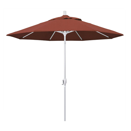 CasaFoyer 9' Elegant Solid-Colored Patio Umbrella with Aluminum Ribs, Crank Lift, and Push-Button Tilt - UV Protection, Olefin Fabric, Stylish and Durable