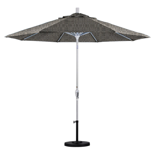 CasaFoyer 9' Elegant Solid-Colored Patio Umbrella with Aluminum Ribs, Crank Lift, and Push-Button Tilt - UV Protection, Durable Olefin Fabric