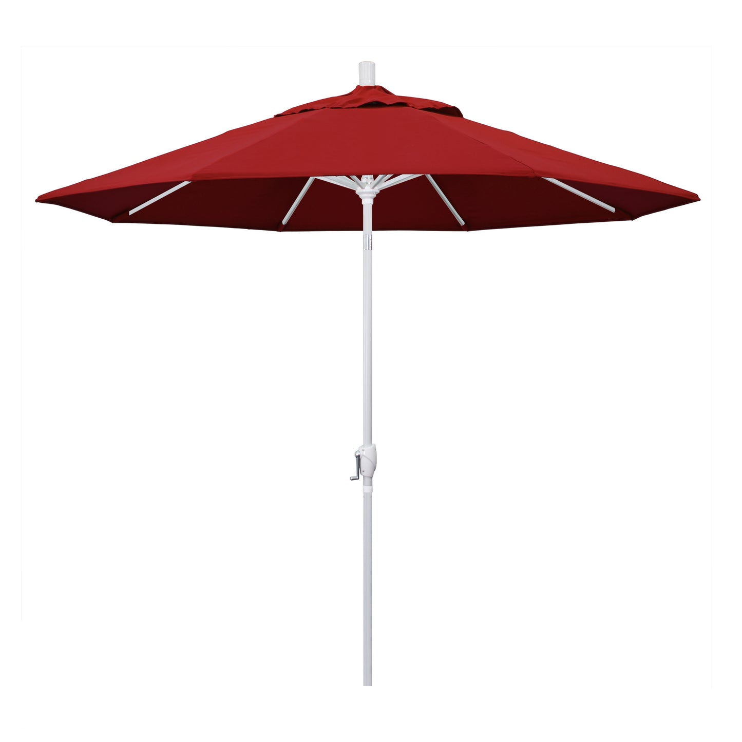 CasaFoyer 9' Elegant Solid-Colored Patio Umbrella | Durable Aluminum Ribs | Crank Lift & Tilt Mechanism | UV Protection | Olefin Fabric | Stylish Shade Solution