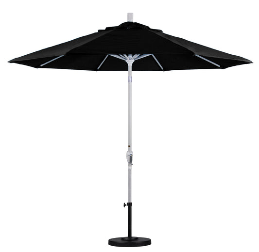 CasaFoyer 9' Elegant Solid-Colored Patio Umbrella with Aluminum Ribs, Crank Lift, and Push-Button Tilt - Ample Shade for Patios and Terraces - Olefin Fabric for Sunlight Blockage and Vibrant Color - Stylish and Functional
