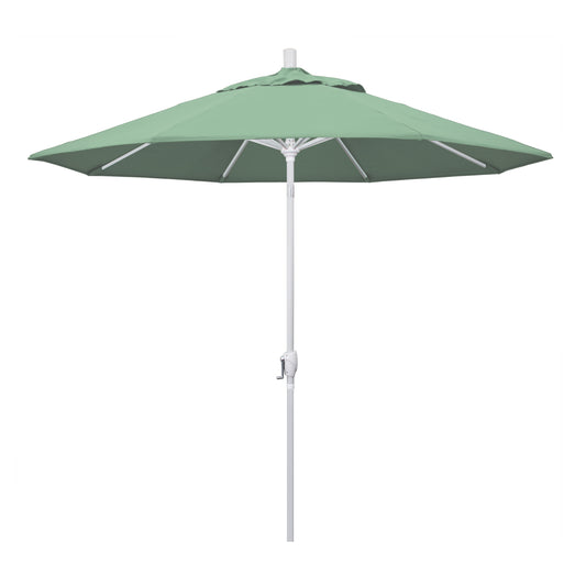 CasaFoyer 9' Elegant Solid-Colored Patio Umbrella with Aluminum Ribs, Crank Lift, and Push-Button Tilt - Ample Shade for Patios and Terraces - Olefin Fabric for Sun Protection and Timeless Style