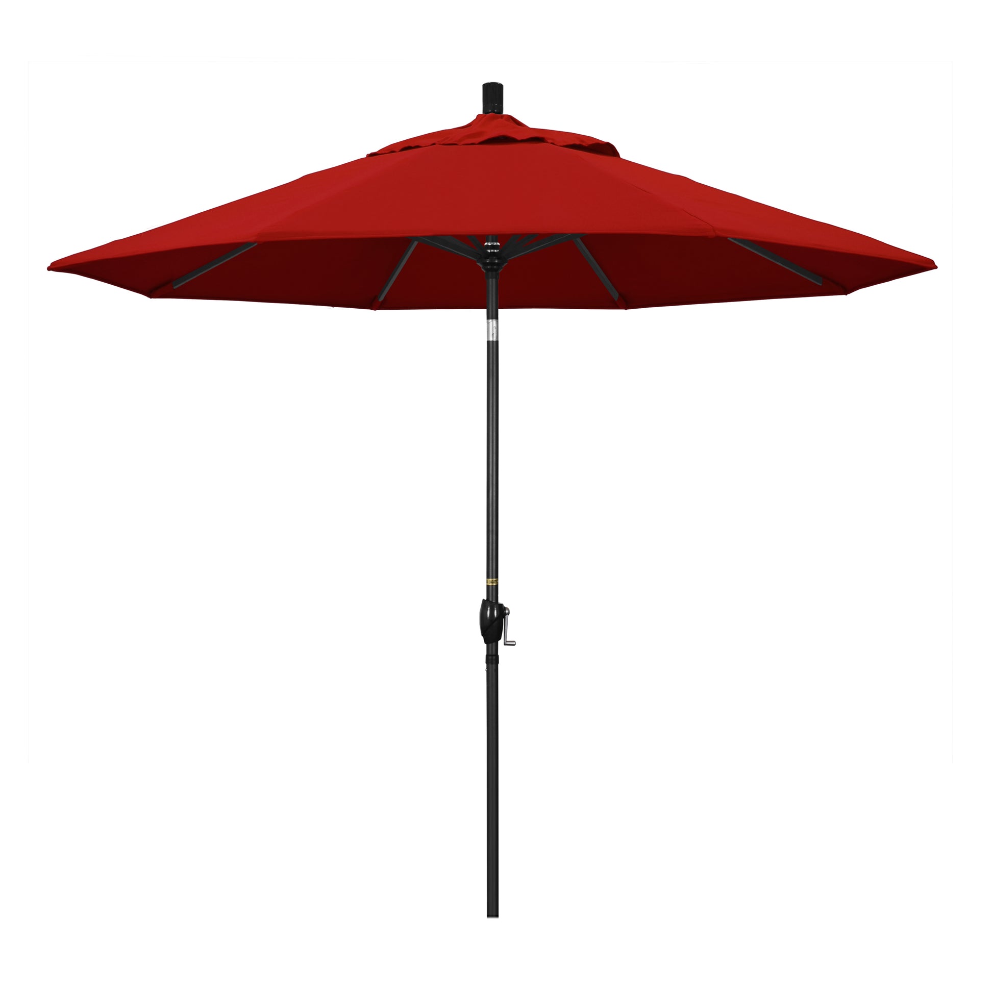 CasaFoyer 9' Elegant Solid-Colored Patio Umbrella with Aluminum Ribs, Crank Lift, and Push-Button Tilt - UV-Blocking Olefin Fabric for Stylish Shade