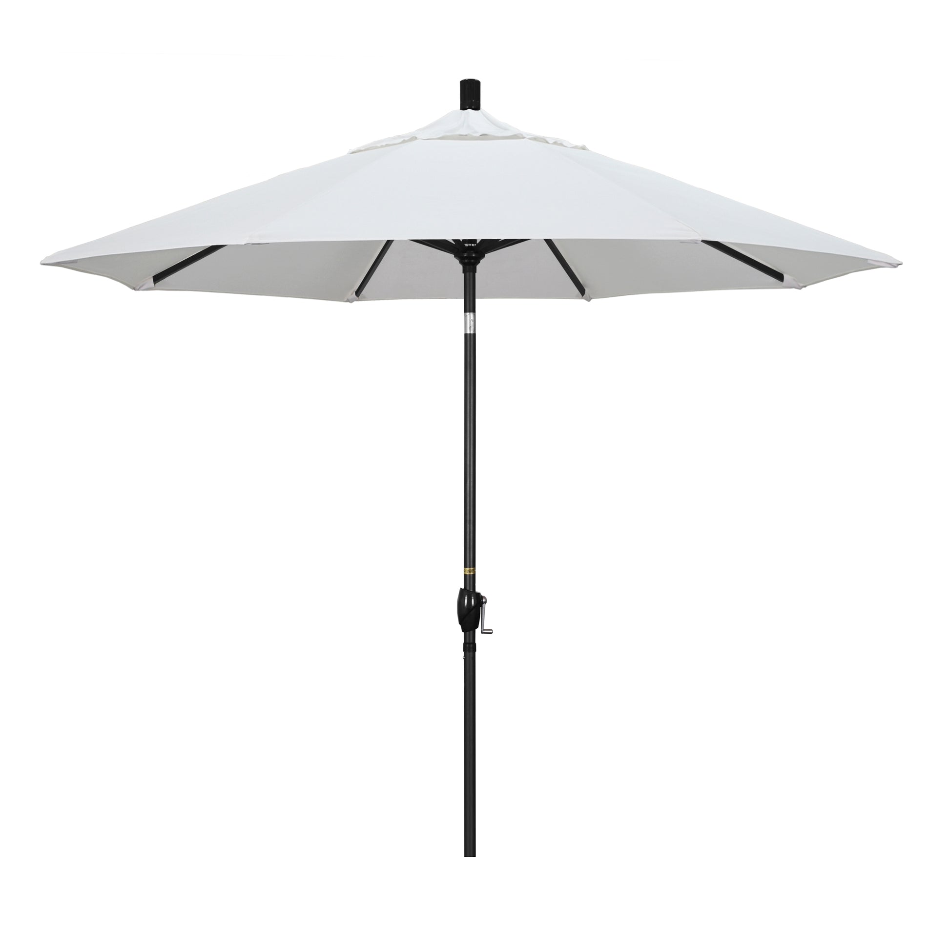 CasaFoyer 9' Elegant Solid-Colored Patio Umbrella with Aluminum Ribs, Crank Lift, and Push-Button Tilt - UV Protection, Durable Olefin Fabric