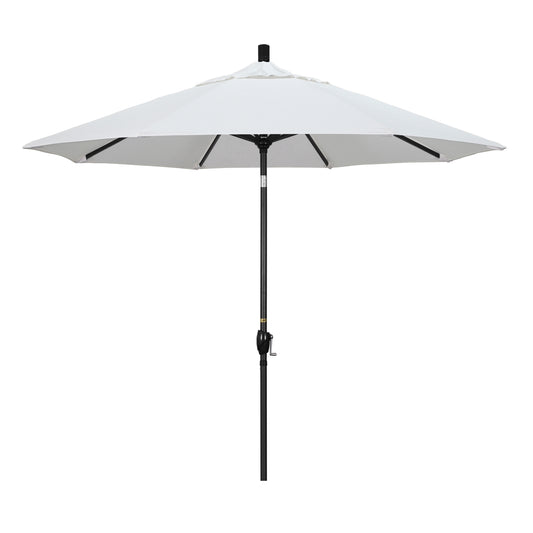 CasaFoyer 9' Elegant Solid-Colored Patio Umbrella with Aluminum Ribs, Crank Lift, and Push-Button Tilt - UV Protection, Durable Olefin Fabric