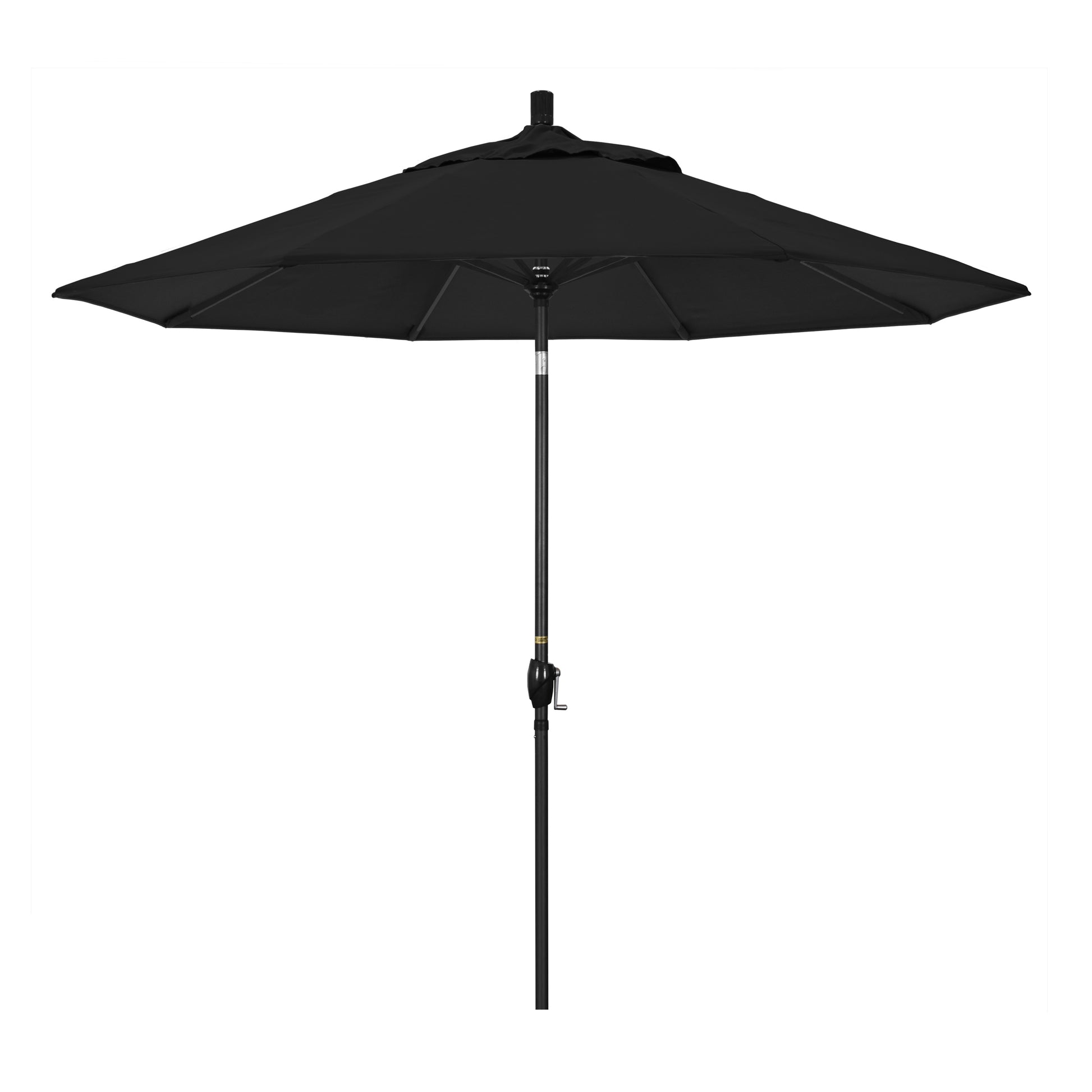 CasaFoyer 9' Elegant Solid-Colored Patio Umbrella with Aluminum Ribs, Crank Lift, and Push-Button Tilt - UV Protection, Durable Olefin Fabric