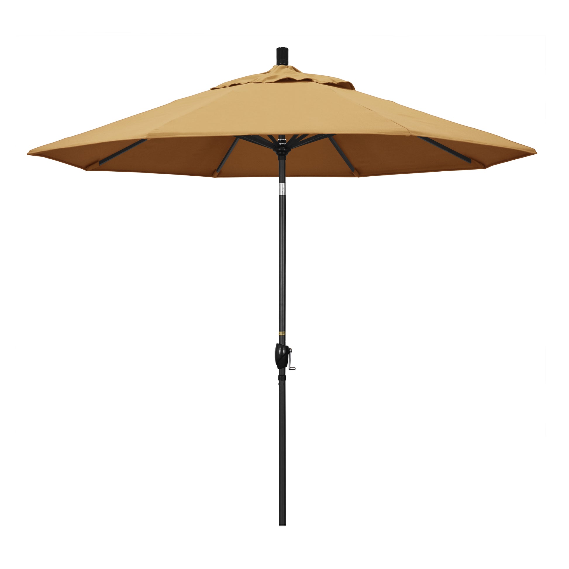 CasaFoyer 9' Solid-Colored Patio Umbrella with Aluminum Ribs - Crank Lift, Push-Button Tilt, Olefin Fabric - Stylish Shade for Patios & Terraces