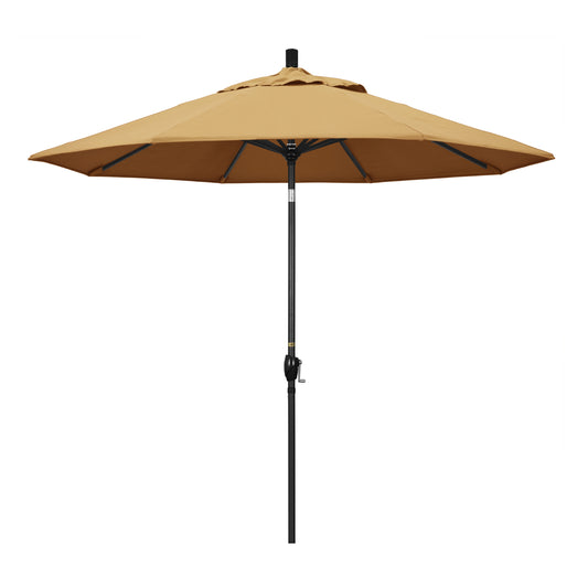 CasaFoyer 9' Solid-Colored Patio Umbrella with Aluminum Ribs - Crank Lift, Push-Button Tilt, Olefin Fabric - Stylish Shade for Patios & Terraces