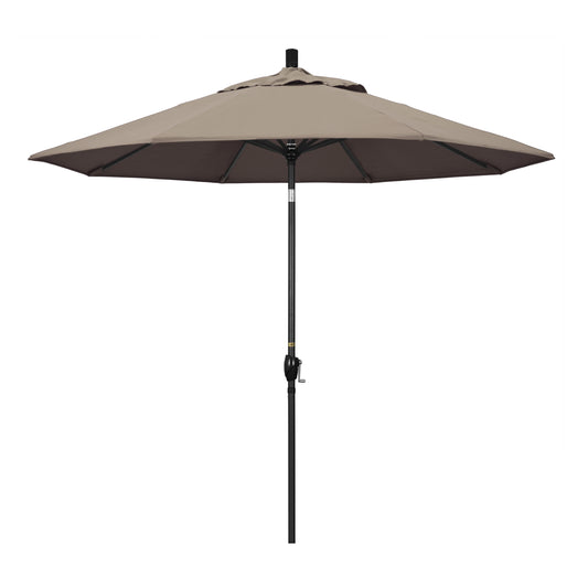 CasaFoyer 9' Elegant Solid-Colored Patio Umbrella with Aluminum Ribs, Crank Lift, and Push-Button Tilt - Stylish Shade for Outdoor Patios and Terraces