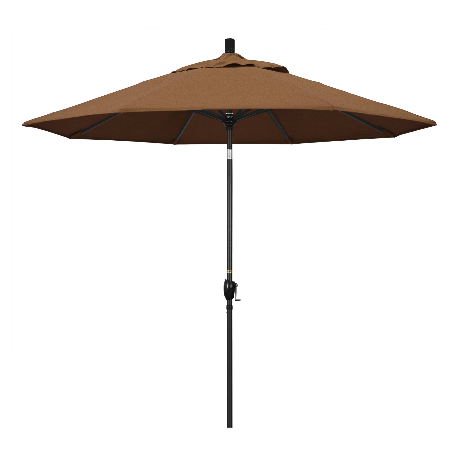 CasaFoyer 9' Elegant Solid-Colored Patio Umbrella with Aluminum Ribs, Crank Lift, and Push-Button Tilt - UV-Resistant Olefin Fabric for Lasting Style