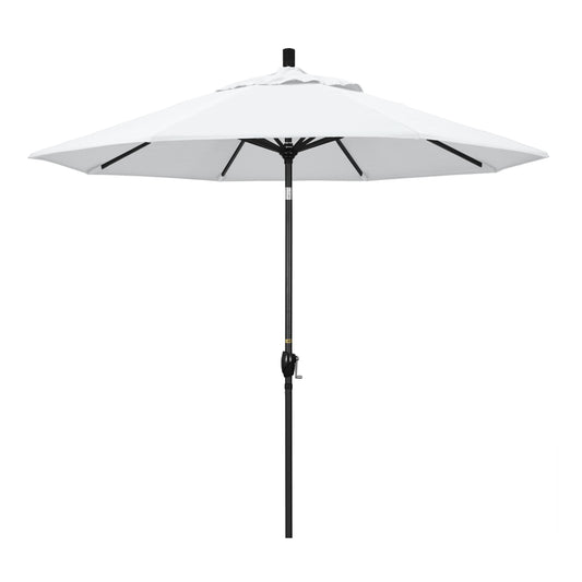 CasaFoyer 9' Elegant Solid-Colored Patio Umbrella | Durable Aluminum Ribs | Crank Lift & Push-Button Tilt | Shade for Outdoor Spaces | Olefin Fabric