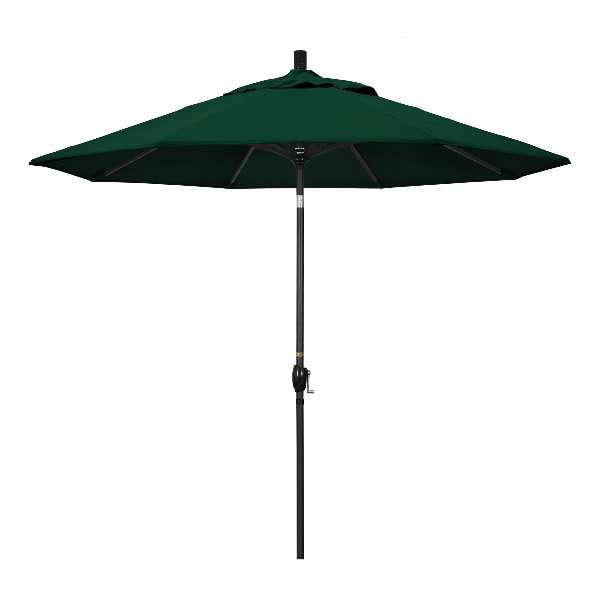 CasaFoyer 9' Elegant Solid-Colored Patio Umbrella with Aluminum Ribs, Crank Lift, and Push-Button Tilt - Ample Shade, UV Protection, and Long-Lasting Style