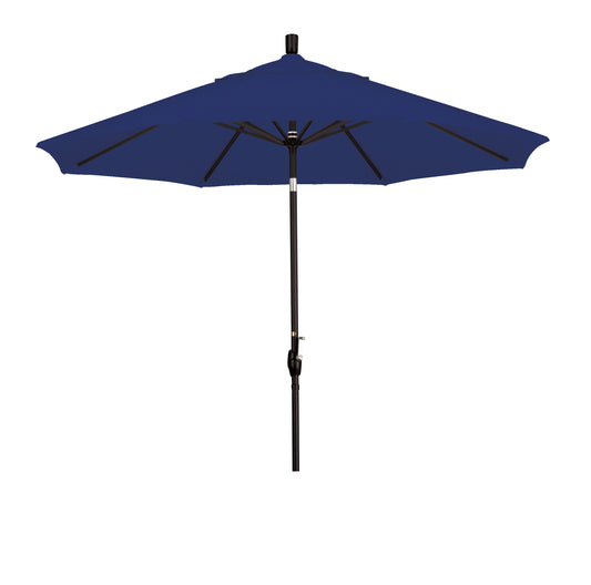CasaFoyer 9' Elegant Solid-Colored Patio Umbrella with Aluminum Ribs, Crank Lift, and Push-Button Tilt - Durable Shade for Patios and Terraces - Olefin Fabric for Sun Protection and Long-Lasting Style
