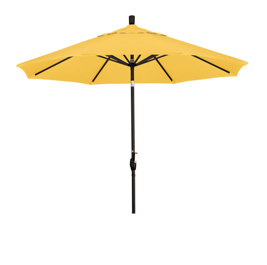 CasaFoyer 9' Elegant Solid-Colored Patio Umbrella with Aluminum Ribs, Crank Lift, and Push-Button Tilt - Durable Shade for Outdoor Patios and Terraces - Olefin Fabric for Long-Lasting Style