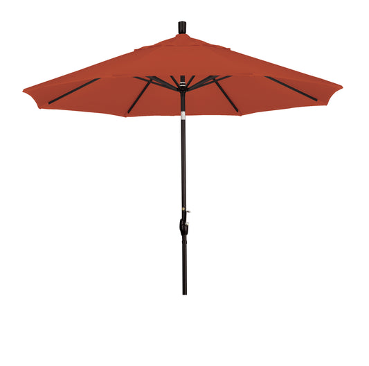 CasaFoyer 9' Solid-Colored Patio Umbrella with Aluminum Ribs - Stylish Shade for Patios & Terraces. Easy Crank Lift & Push-Button Tilt. Durable Olefin Fabric.