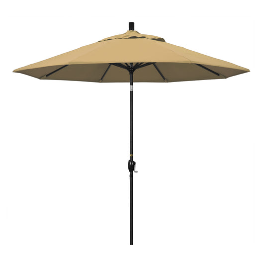 CasaFoyer 9' Elegant Solid-Colored Patio Umbrella with Aluminum Ribs, Crank Lift, and Push-Button Tilt - Durable Shade for Outdoor Patios and Terraces