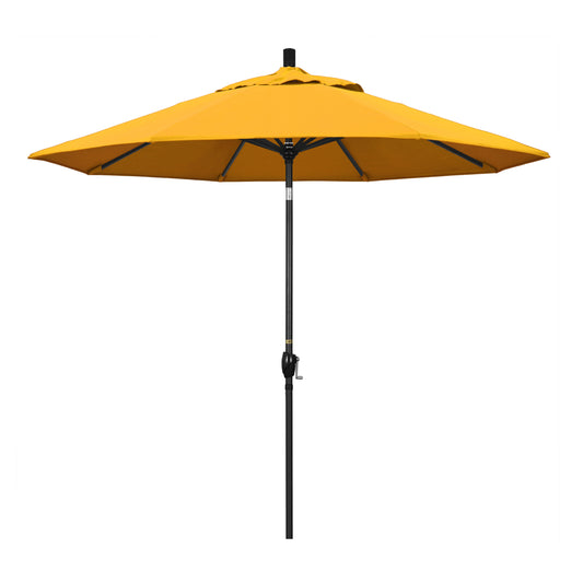 CasaFoyer 9' Elegant Solid-Colored Patio Umbrella with Aluminum Ribs, Crank Lift, and Push-Button Tilt - Ample Shade and Long-Lasting Style for Sunny Afternoons