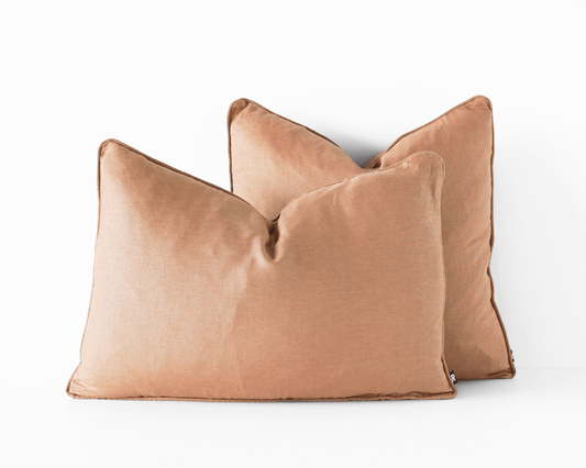 PILLOW | Indoor Cushions - Mix & Match Patterns - Affordable Prices - Personalize Your Space - Feather Insert - 100% Linen - 60x40cm | casafoyer.myshopify.com