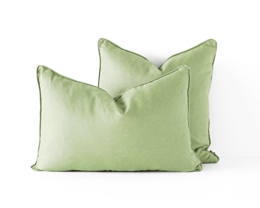 PILLOW | Affordable Indoor Cushions Add a Flourish to Any Room - Mix & Match Colors and Patterns - 100% Linen - Feather Insert - 60x40cm | casafoyer.myshopify.com