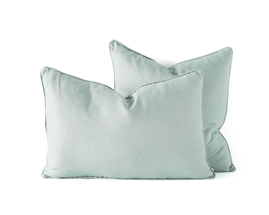 PILLOW | Affordable Indoor Cushions Enhance Room Aesthetic - Mix & Match Colors/Patterns - Personalize Ambiance - Feather Insert - 100% Linen - 60x40cm | casafoyer.myshopify.com