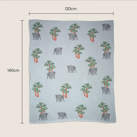 Rugs, Kitchen & Dining Features | Casafoyer Wilderness Adventure Kids Rug - Vibrant Jungle Animals & Palm Trees - 100% Cotton - 120x140cm - 2 Color Options | casafoyer.myshopify.com