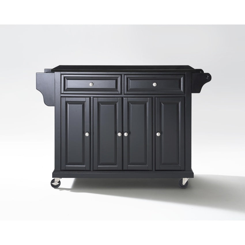 CasaFoyer "Durable Solid Hardwood Mobile Kitchen Cart with Elegant Raised Panel Doors and Ample Storage Space"